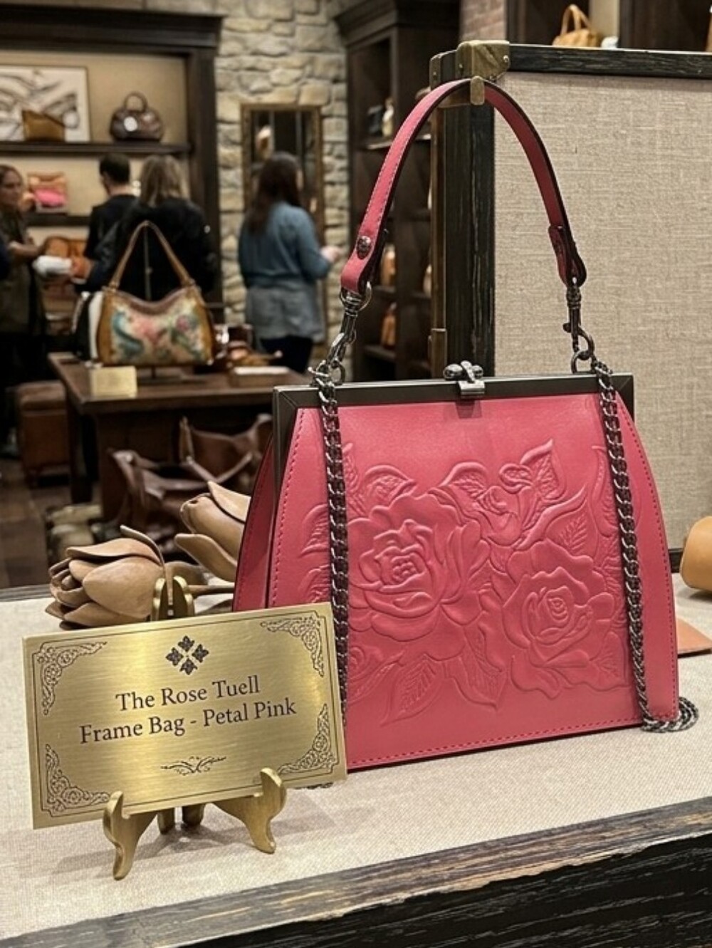 Patricia Nash Rose Tooled Crossbody Satchel - NWT